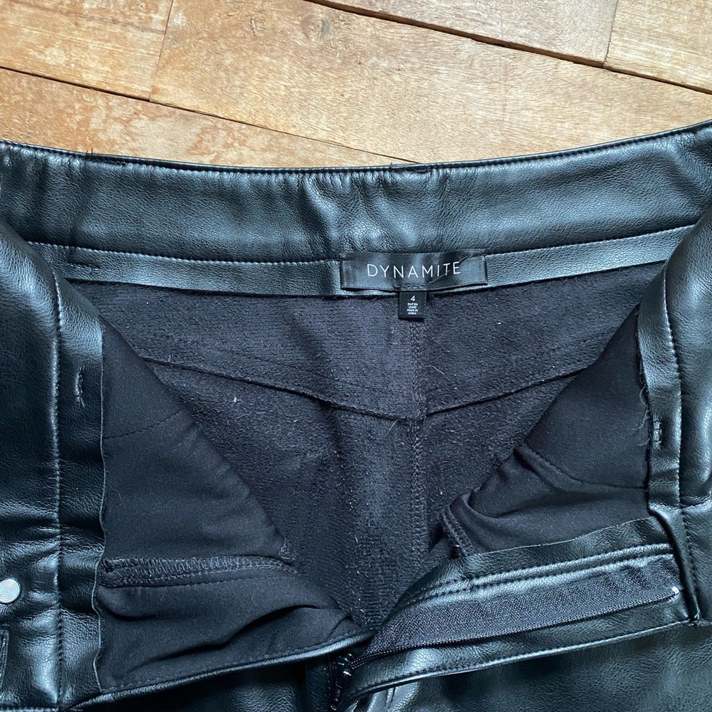 Black Leather Pants - Picture 3 of 3